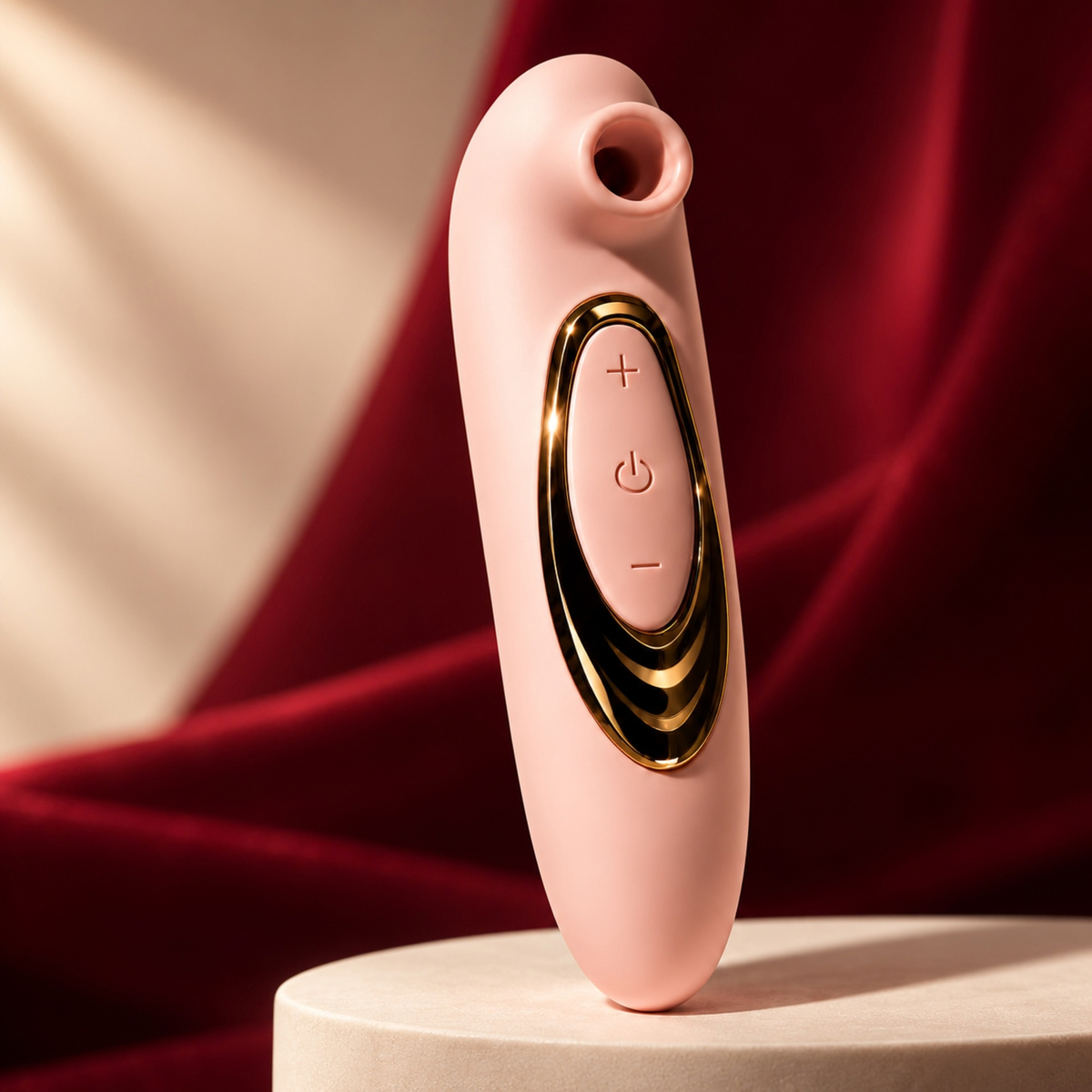 Le Pleaser, stimulateur aspiration et vibration | Rose poudrée